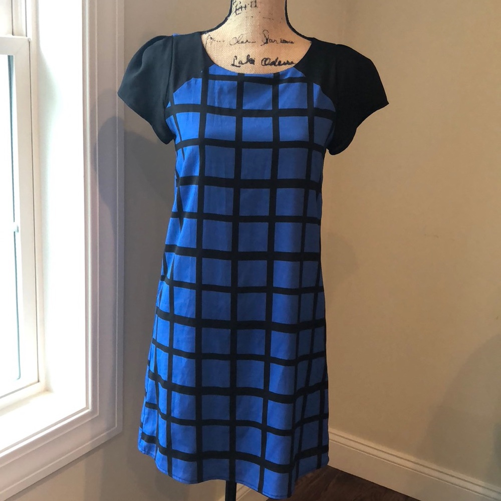 Cute royal blue and black